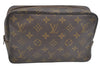 Auth Louis Vuitton Monogram Trousse Toilette 23 Clutch Hand Bag Old Model K7288