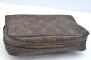 Auth Louis Vuitton Monogram Trousse Toilette 23 Clutch Hand Bag Old Model K7288