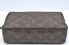 Auth Louis Vuitton Monogram Trousse Toilette 23 Clutch Hand Bag Old Model K7288