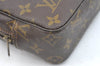 Auth Louis Vuitton Monogram Trousse Toilette 23 Clutch Hand Bag Old Model K7288