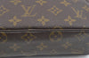 Auth Louis Vuitton Monogram Trousse Toilette 23 Clutch Hand Bag Old Model K7288