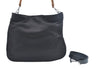 Authentic GUCCI Vintage Bamboo 2Way Shoulder Hand Bag Nylon Leather Brown K7293