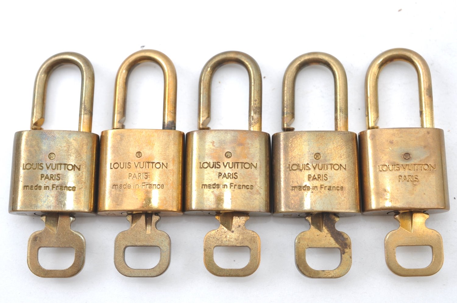 Authentic Louis Vuitton Padlock & Keys 10Set LV K7302