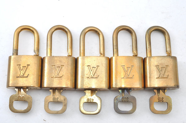 Authentic Louis Vuitton Padlock & Keys 10Set LV K7306