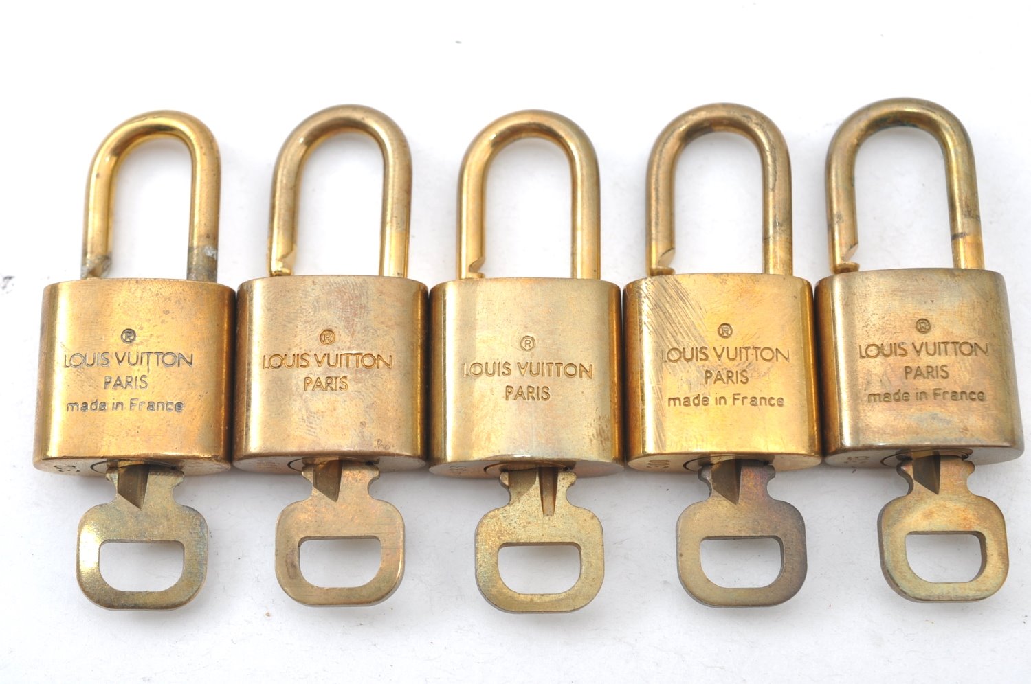 Authentic Louis Vuitton Padlock & Keys 10Set LV K7306