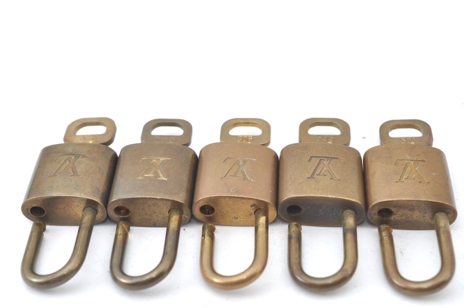 Authentic Louis Vuitton Padlock & Keys 10Set LV K7307