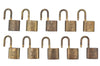 Authentic Louis Vuitton Padlock Gold 10Set LV K7317