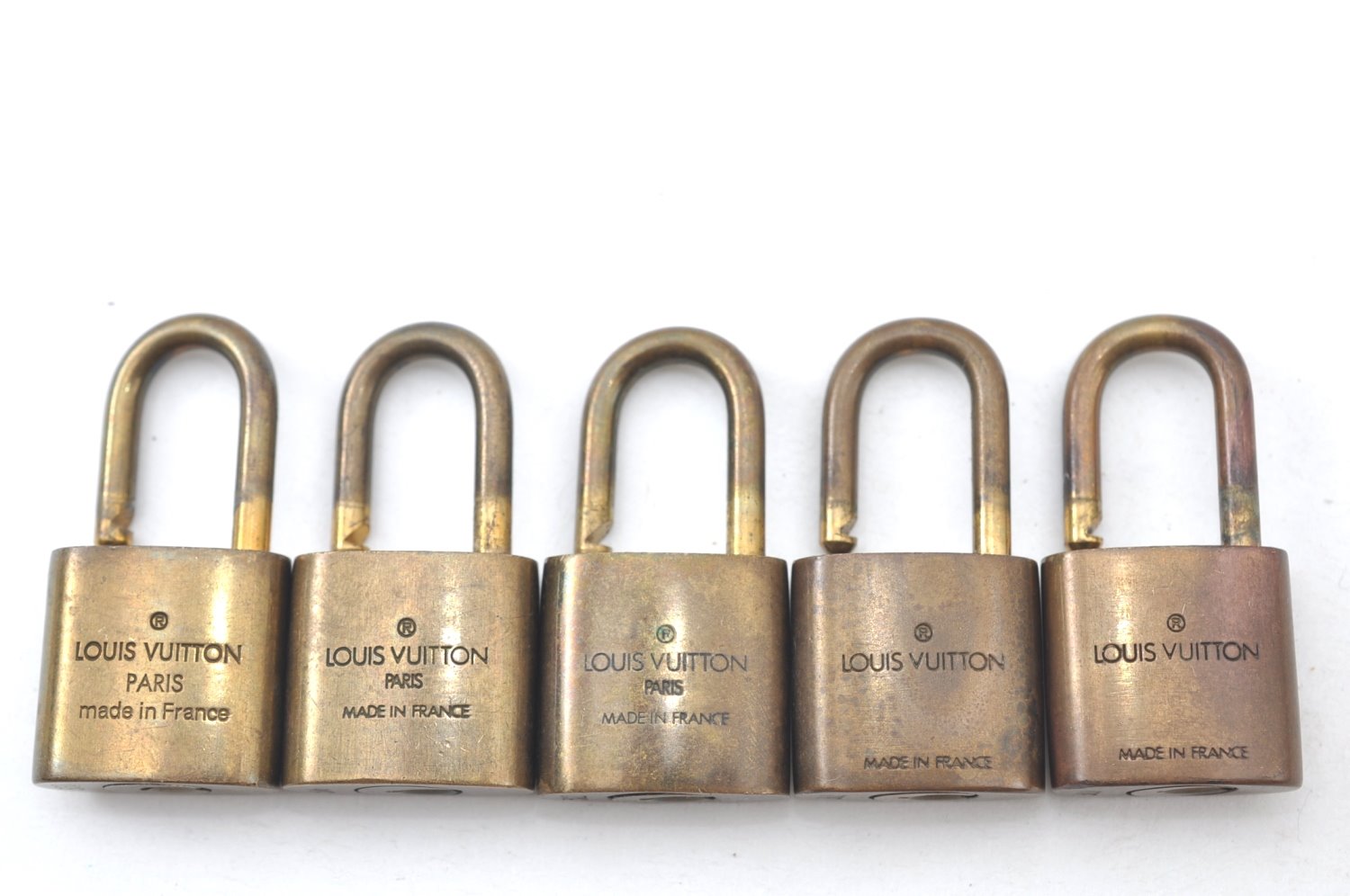 Authentic Louis Vuitton Padlock Gold 10Set LV K7317