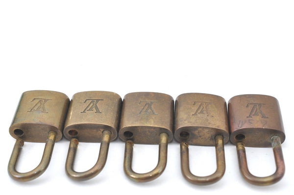 Authentic Louis Vuitton Padlock Gold 10Set LV K7317