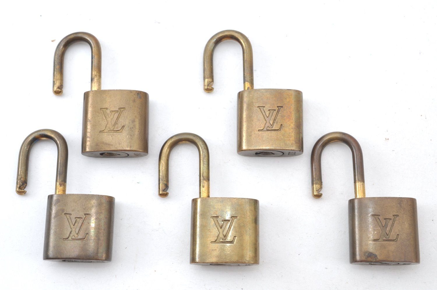 Authentic Louis Vuitton Padlock Gold 10Set LV K7317