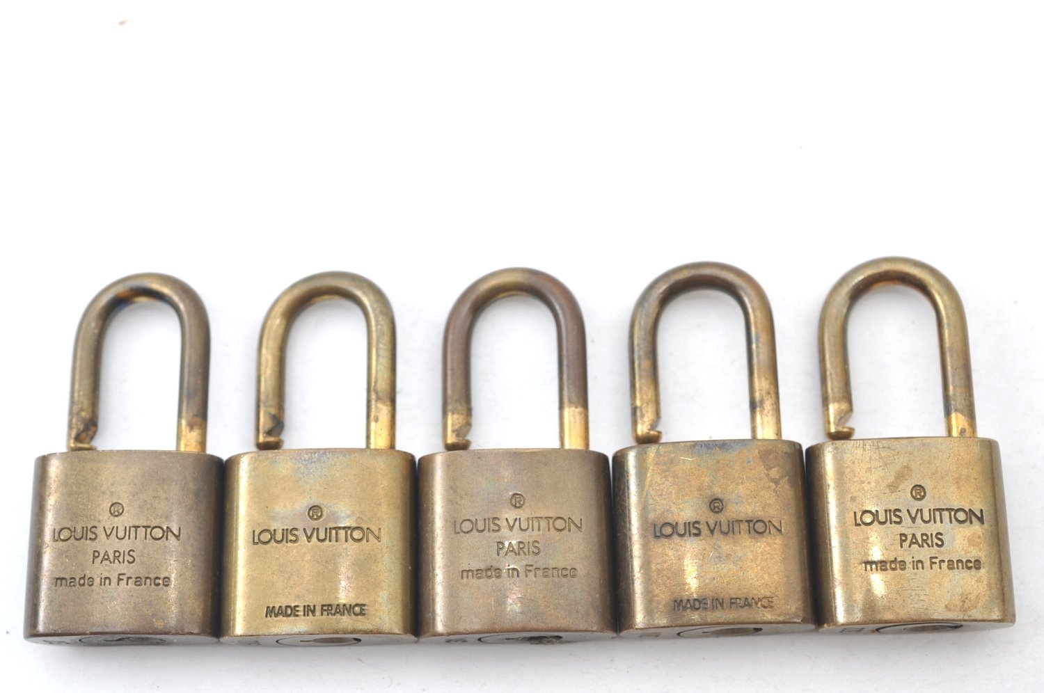 Authentic Louis Vuitton Padlock Gold 10Set LV K7317