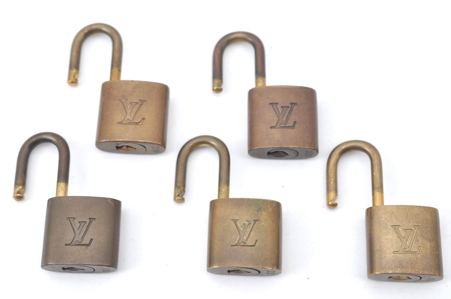 Authentic Louis Vuitton Padlock Gold 10Set LV K7318