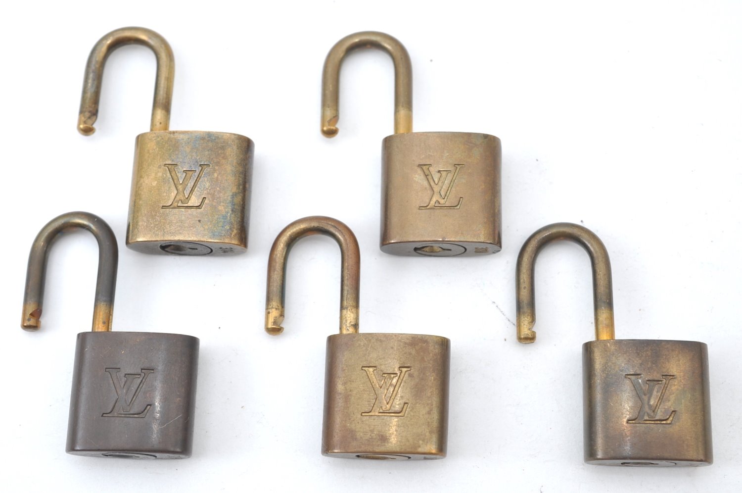 Authentic Louis Vuitton Padlock Gold 10Set LV K7318