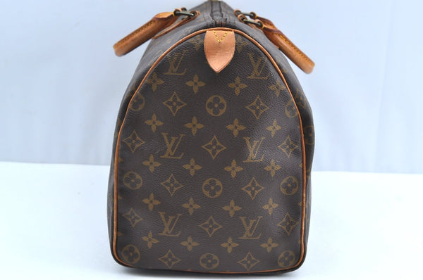 Authentic Louis Vuitton Monogram Speedy 40 Hand Boston Bag M41522 LV K7319