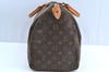 Authentic Louis Vuitton Monogram Speedy 40 Hand Boston Bag M41522 LV K7319