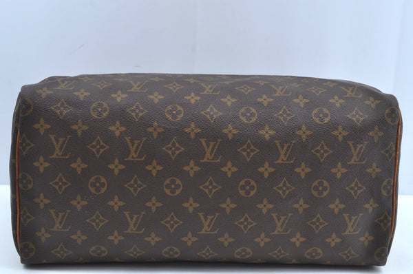 Authentic Louis Vuitton Monogram Speedy 40 Hand Boston Bag M41522 LV K7319