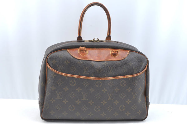 Authentic Louis Vuitton Monogram Deauville Hand Bag M47270 LV Junk K7322
