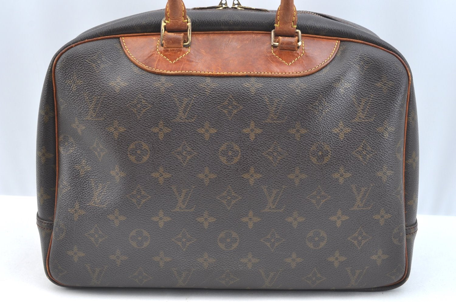 Authentic Louis Vuitton Monogram Deauville Hand Bag M47270 LV Junk K7322