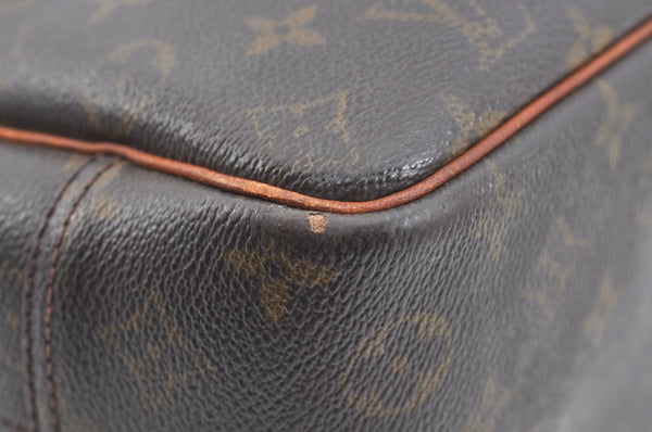 Authentic Louis Vuitton Monogram Deauville Hand Bag M47270 LV Junk K7322