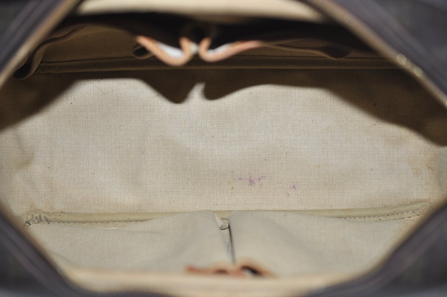 Authentic Louis Vuitton Monogram Deauville Hand Bag M47270 LV Junk K7322