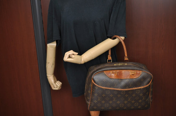 Authentic Louis Vuitton Monogram Deauville Hand Bag M47270 LV Junk K7322