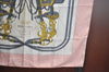 Authentic HERMES Carre 90 Scarf "BRIDES de GALA par " Silk Pink K7324