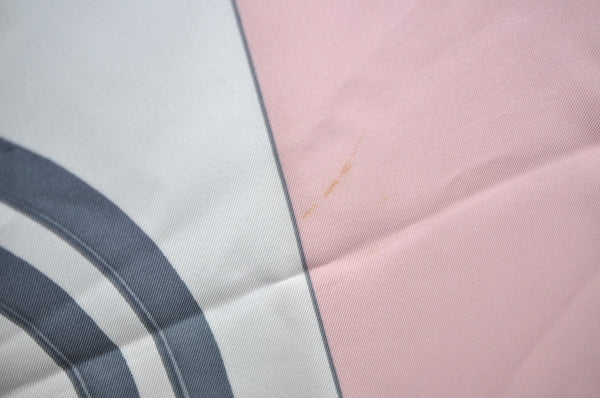 Authentic HERMES Carre 90 Scarf "BRIDES de GALA par " Silk Pink K7324