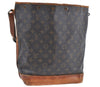 Authentic Louis Vuitton Monogram Noe Shoulder Drawstring Bag M42224 LV K7335