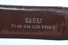 Authentic GUCCI Vintage Belt Enamel Size 70cm 27.6" Brown K7336