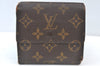 Authentic Louis Vuitton Monogram M61652 Porte Monnaie Billet Carte Credit K7340