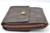 Authentic Louis Vuitton Monogram M61652 Porte Monnaie Billet Carte Credit K7340