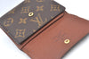 Authentic Louis Vuitton Monogram M61652 Porte Monnaie Billet Carte Credit K7340