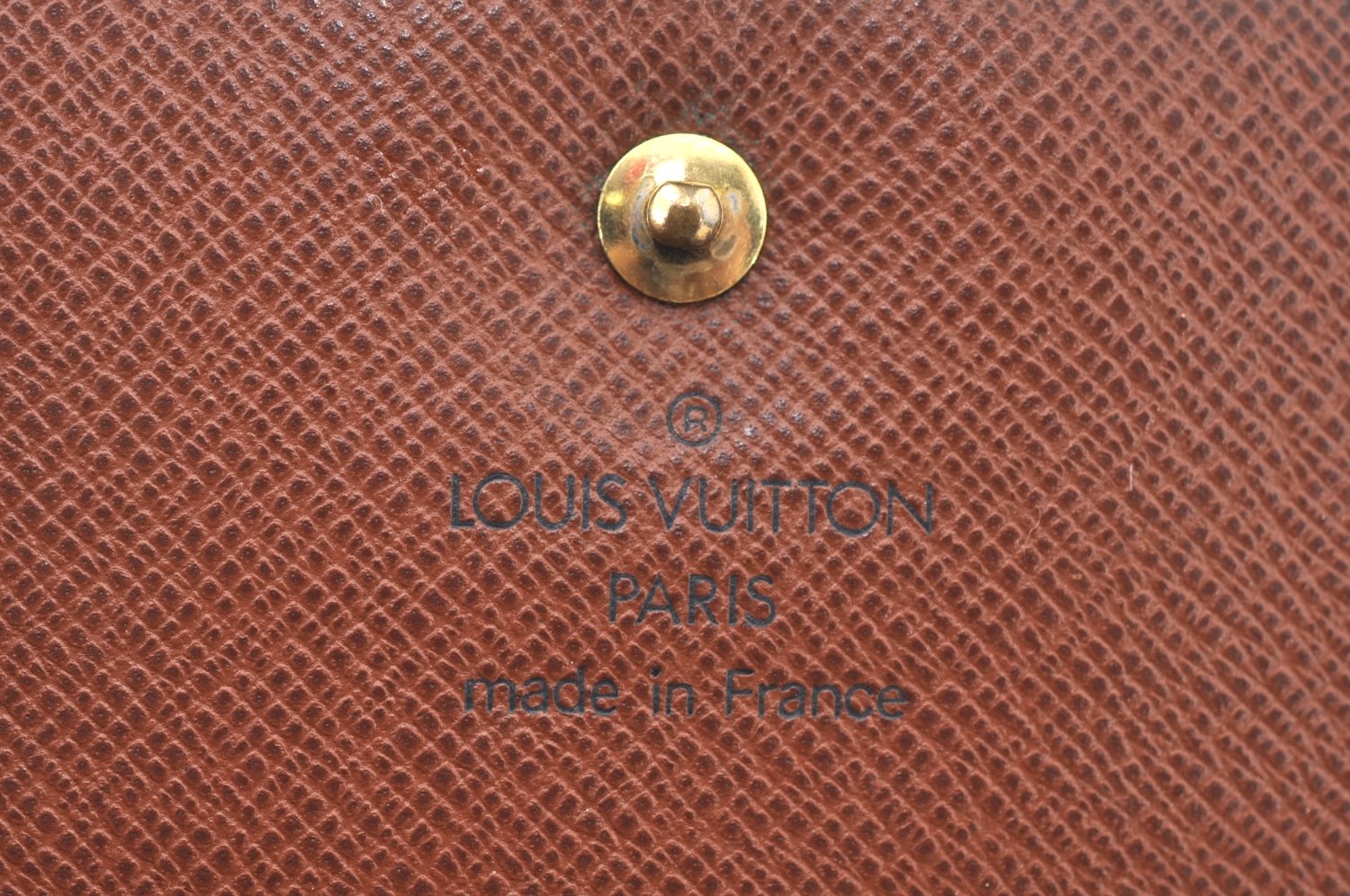 Authentic Louis Vuitton Monogram M61652 Porte Monnaie Billet Carte Credit K7340