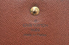 Authentic Louis Vuitton Monogram M61652 Porte Monnaie Billet Carte Credit K7340