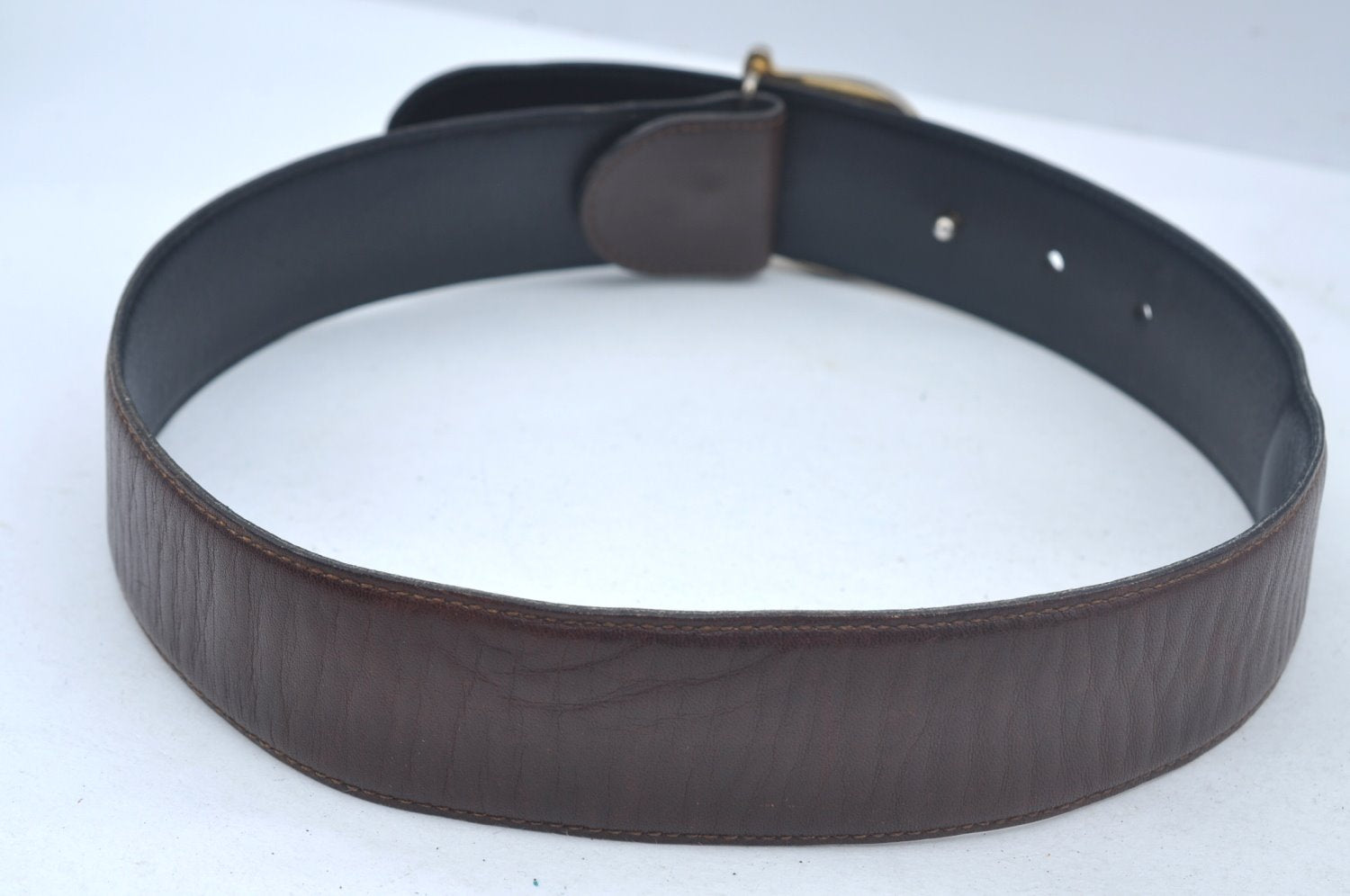 Authentic GUCCI Vintage Belt Leather Size 60cm 23.6