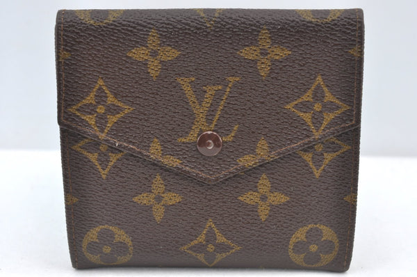 Authentic Louis Vuitton Monogram Porte Monnaie Billets Wallet Old Model LV K7356