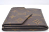 Authentic Louis Vuitton Monogram Porte Monnaie Billets Wallet Old Model LV K7356