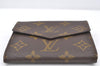 Authentic Louis Vuitton Monogram Porte Monnaie Billets Wallet Old Model LV K7356