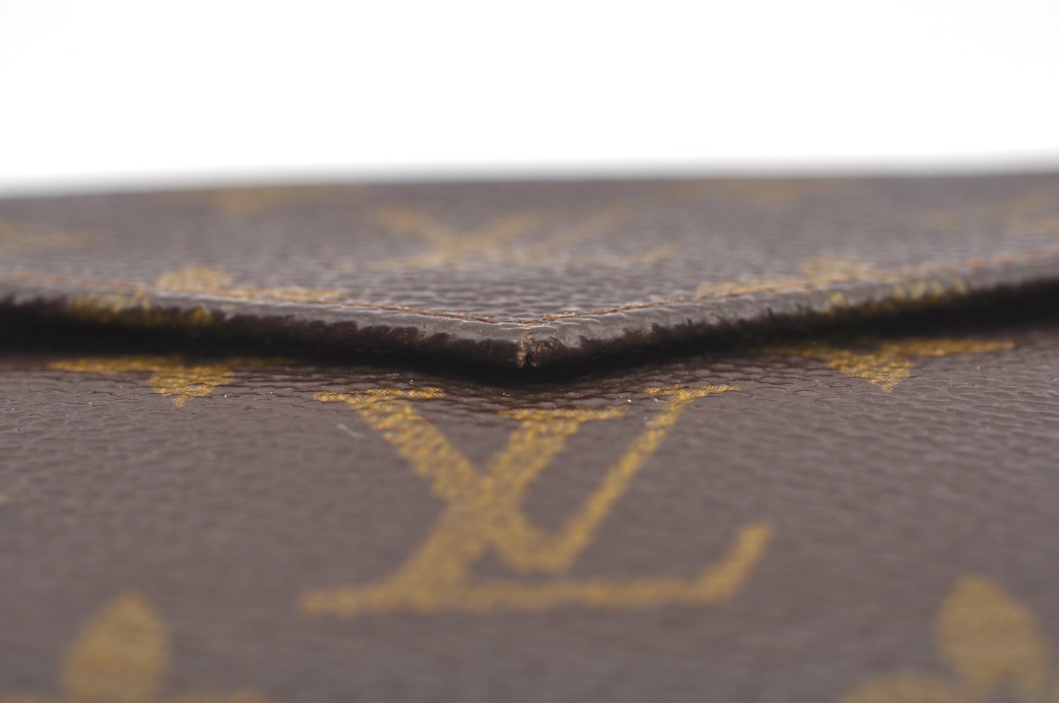 Authentic Louis Vuitton Monogram Porte Monnaie Billets Wallet Old Model LV K7356