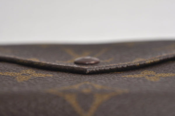 Authentic Louis Vuitton Monogram Porte Monnaie Billets Wallet Old Model LV K7356