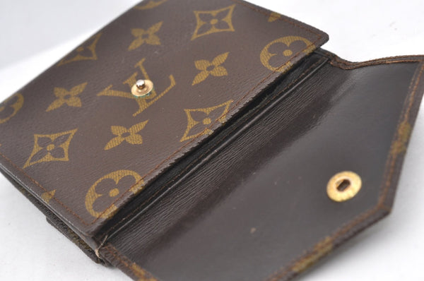 Authentic Louis Vuitton Monogram Porte Monnaie Billets Wallet Old Model LV K7356