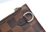 Authentic Louis Vuitton Damier Neverfull Pouch Purse Clutch Bag LV K7363