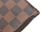 Authentic Louis Vuitton Damier Neverfull Pouch Purse Clutch Bag LV K7363