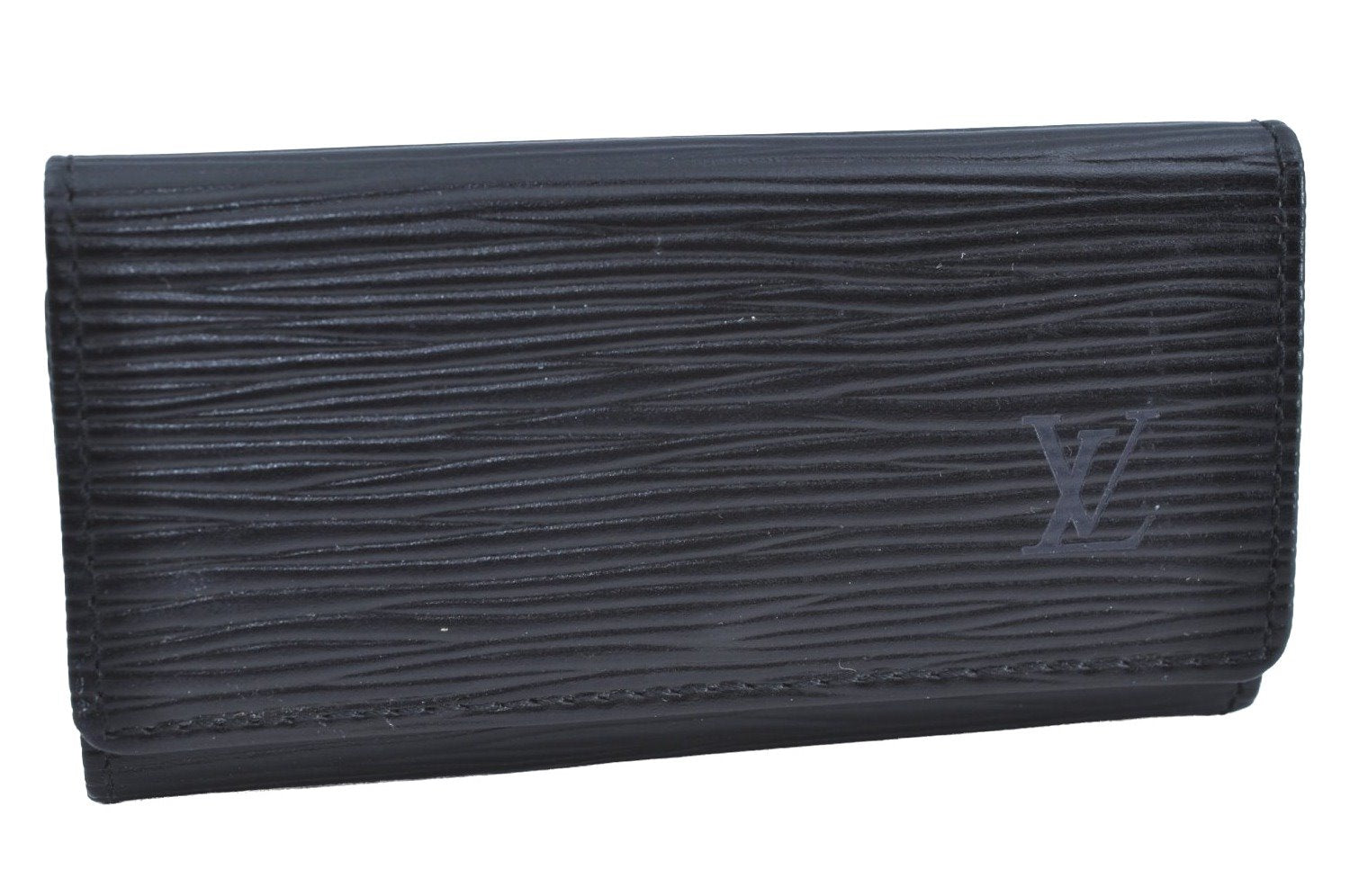 Authentic Louis Vuitton Epi Multicles 4 Key Case Black M63822 LV K7366