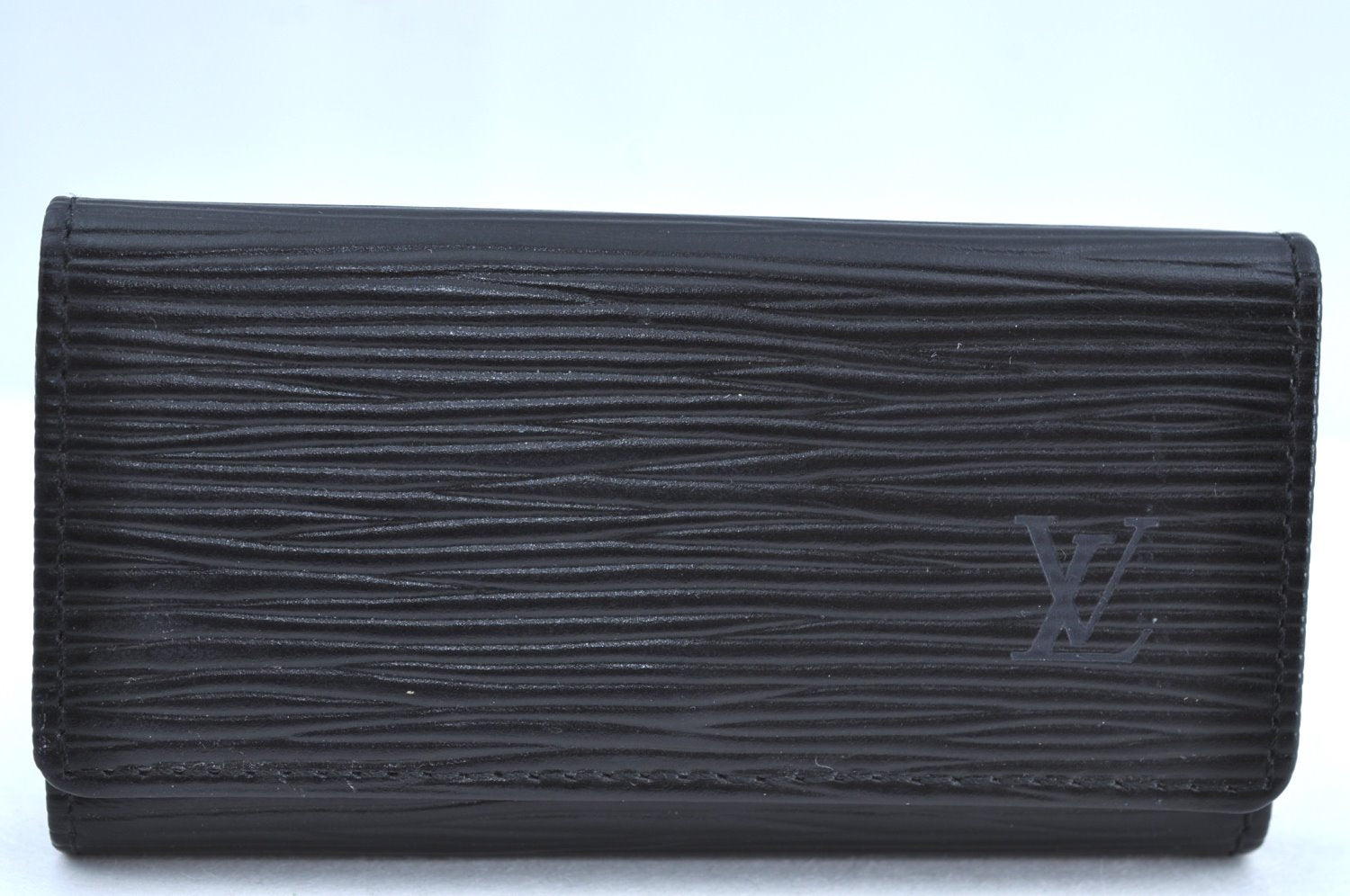 Authentic Louis Vuitton Epi Multicles 4 Key Case Black M63822 LV K7366