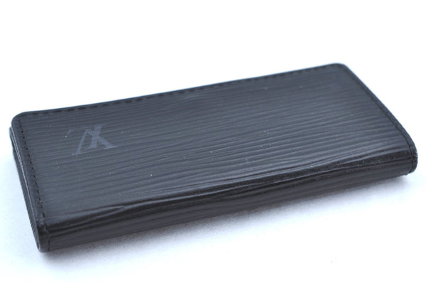 Authentic Louis Vuitton Epi Multicles 4 Key Case Black M63822 LV K7366