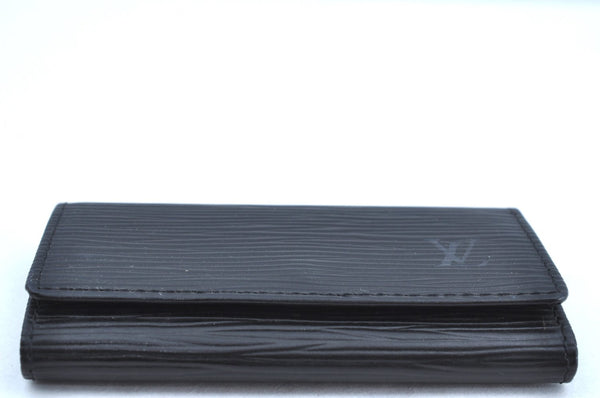 Authentic Louis Vuitton Epi Multicles 4 Key Case Black M63822 LV K7366