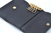 Authentic Louis Vuitton Epi Multicles 4 Key Case Black M63822 LV K7366