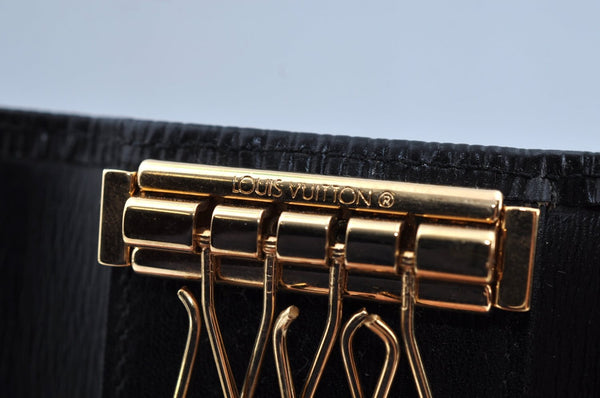 Authentic Louis Vuitton Epi Multicles 4 Key Case Black M63822 LV K7366