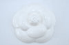 Authentic CHANEL Camellia Paper Weight Ceramic White CC Box K7370